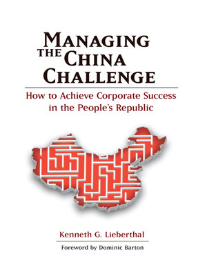 cover image of Managing the China Challenge